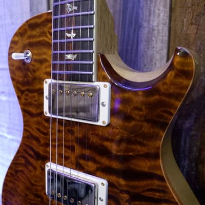 PRS McCarty 594SC Singlecut Wood Library 10-Top Korina & Brazilian Rosewood 2017 - Yellow Tiger image 6
