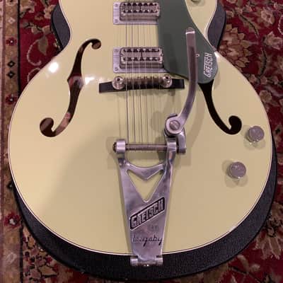 Gretsch G6118T Anniversary 2011 Smoke Green w/ B6 Bigsby and case image 7