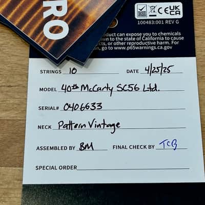 PRS 40th Anniversary McCarty SC 56 Ltd Edition 2025 - Faded Blue Jean + Case image 5