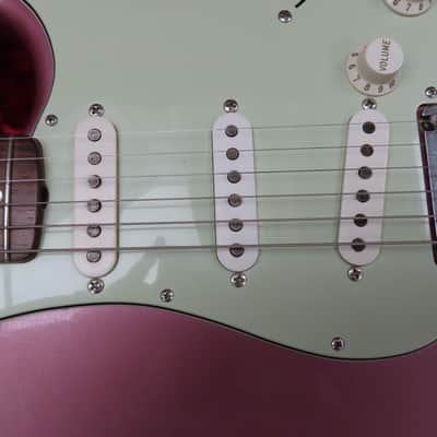 2007 Fender Custom Shop Masterbuilt Custom Classic Relic Strat, Burgundy Mist Metallic image 4