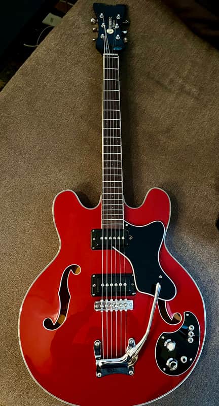 1966 Mosrite Celebrity Hollow Body - Restored to Perfection! Sexy Time Red image 1