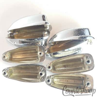 *Slingerland 8x Bass Drum Lug Shells Chrome Sound King Vintage 60s-70s Niles USA image 2