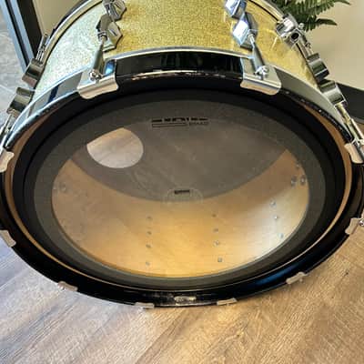 Vintage Darwin 22x11 Silver Sparkle Jasper Shell Bass Drum Early 90s Kick - Pre-Austin FIBES image 8
