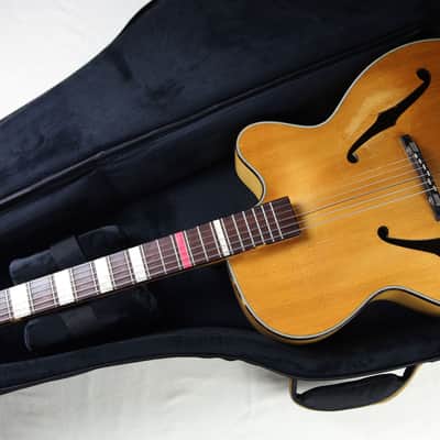 EXTREMELY RARE Vintage HOPF Original Acoustic Archtop Guitar, by GUSTAV GLASSL,  w/Cutaway, Soft Case image 19