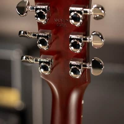 Gibson Hummingbird Special Dreadnought Acoustic/Electric Guitar - Satin Wine Red with Gig Bag image 7