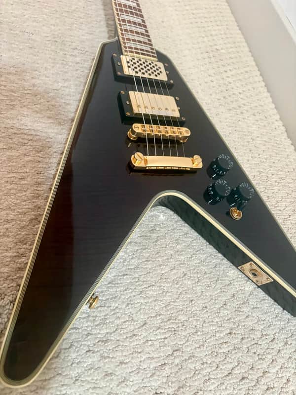 ESP Pauls Smith Mini Flying - V 2014 - See-Through Black | Reverb