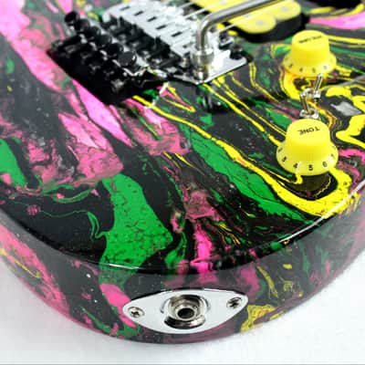 Custom Swirl Painted and Upgraded (MIK) Ibanez RG 270 Electric Guitar image 7