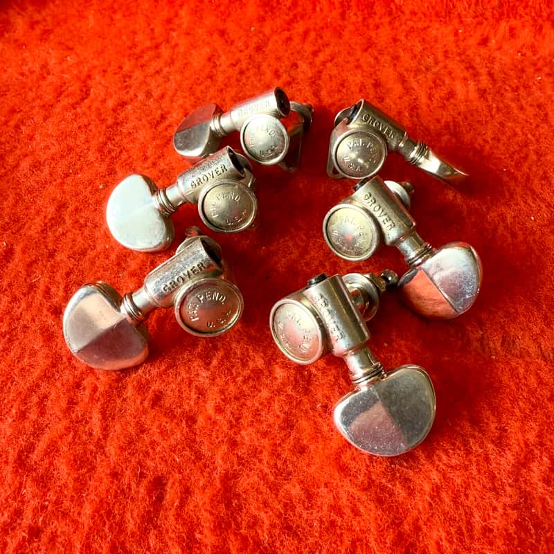 1959 Grover PAF Rotomatic guitar tuners Nickel