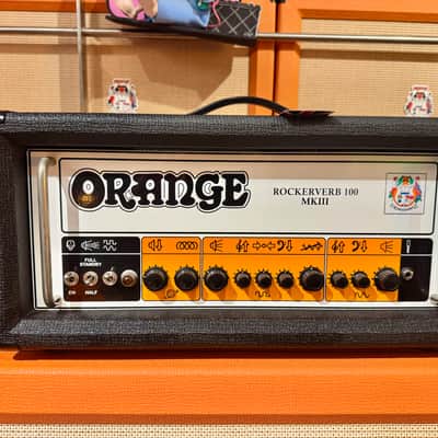Orange Amplification SUPER STACK ROCKERVERB 100 H & PPC412 Cabinet 4x12” Made in UK image 23