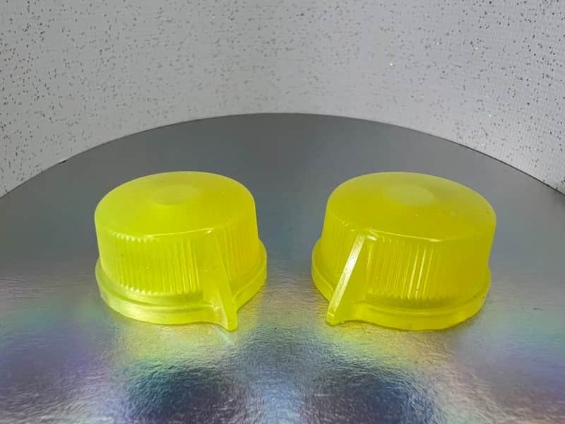 Knobably Large Pointer Knobs - Yellow/Blue Glow in the Dark (set of 2) image 1