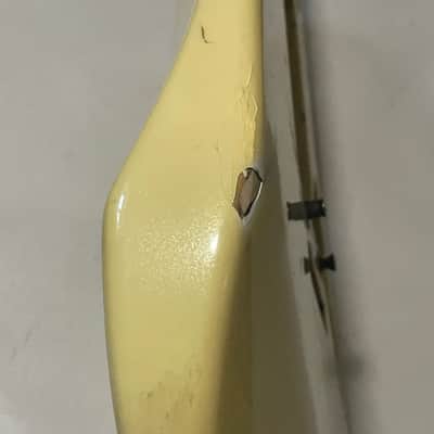 1986 Japan Charvel Jackson Import Model 3 Aged Pearl White Guitar Body Kahler Ready image 5