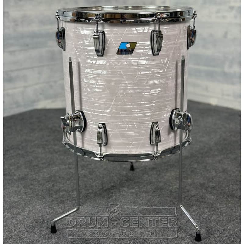 Ludwig Classic Maple "Super 70s" Floor Tom 16x16 70s White Marine Pearl - DCP Exclusive! image 1
