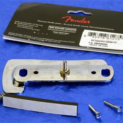 Fender Jaguar Mute Assembly With Rubber, Screws, Plunger & Spring Kit, 0992082000 image 2