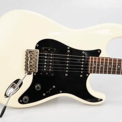 Fender Squier Fujigen Gakki Custom SQ Stratocaster HHS Olympic White #54075 image 4