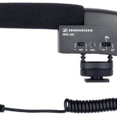 The Imaging World Bundle of Sennheiser MKE 400 Video Camera Shotgun Microphone + Sennheiser MZW400 Wind-muff and XLR Adapter Kit + Microfiber Cloth image 2