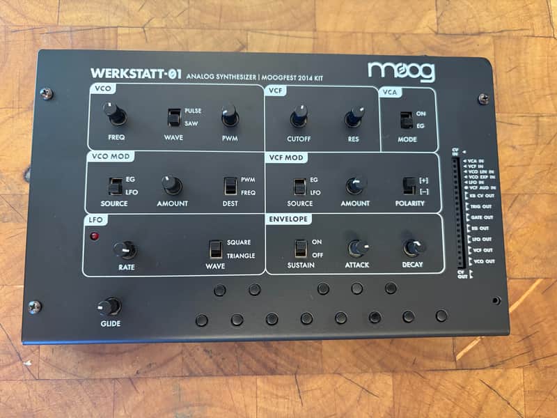 Moog Werkstatt-Ø1 Analog Synthesizer Kit 2020 - Present - Black image 1