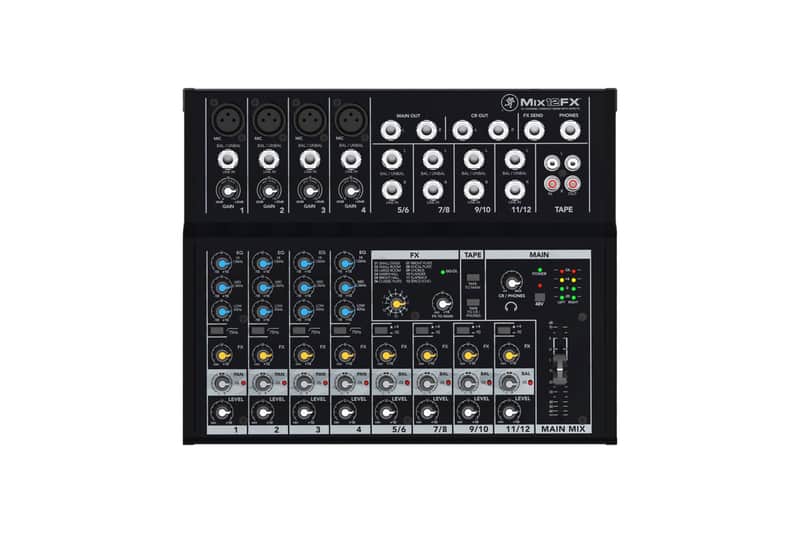 Mackie Mix12FX 12-Channel Compact Mixer with Effects