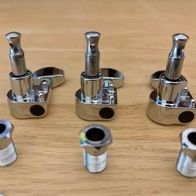 Tuning Heads (3) For Electric Guitars, In-Line Style, Right Handed (Chrome) image 7