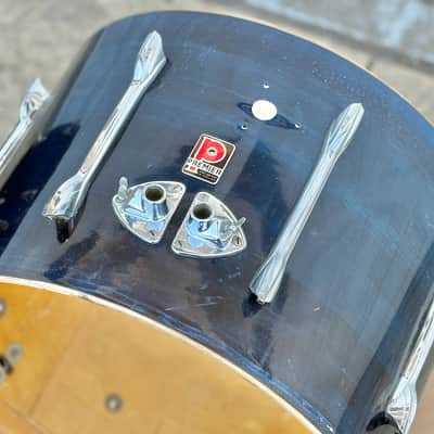 Vintage Premier 1960's 20" Bass Drum Blue for Drum Set Kick Kit image 1