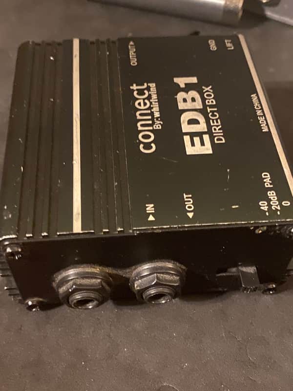 Whirlwind EDB1 Passive Direct Box 2010s - Black image 1
