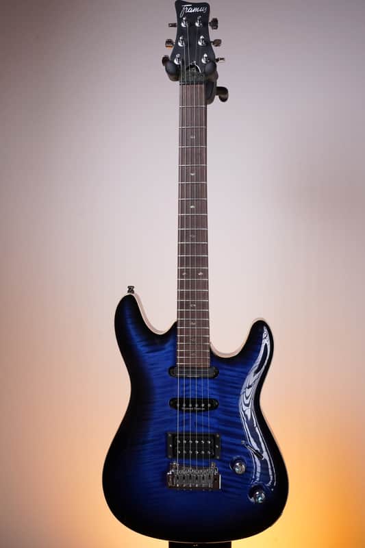 Framus Custom Shop Diablo Supreme X Order Masterbuilt HSH Blue Blackburst image 1