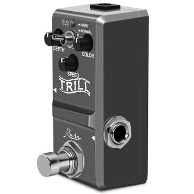 Rowin TRILL Tremolo Pedal Photoelectric Classic Type Tones, FREE PICKS + HOLDER+ FREE SHIP USA image 8