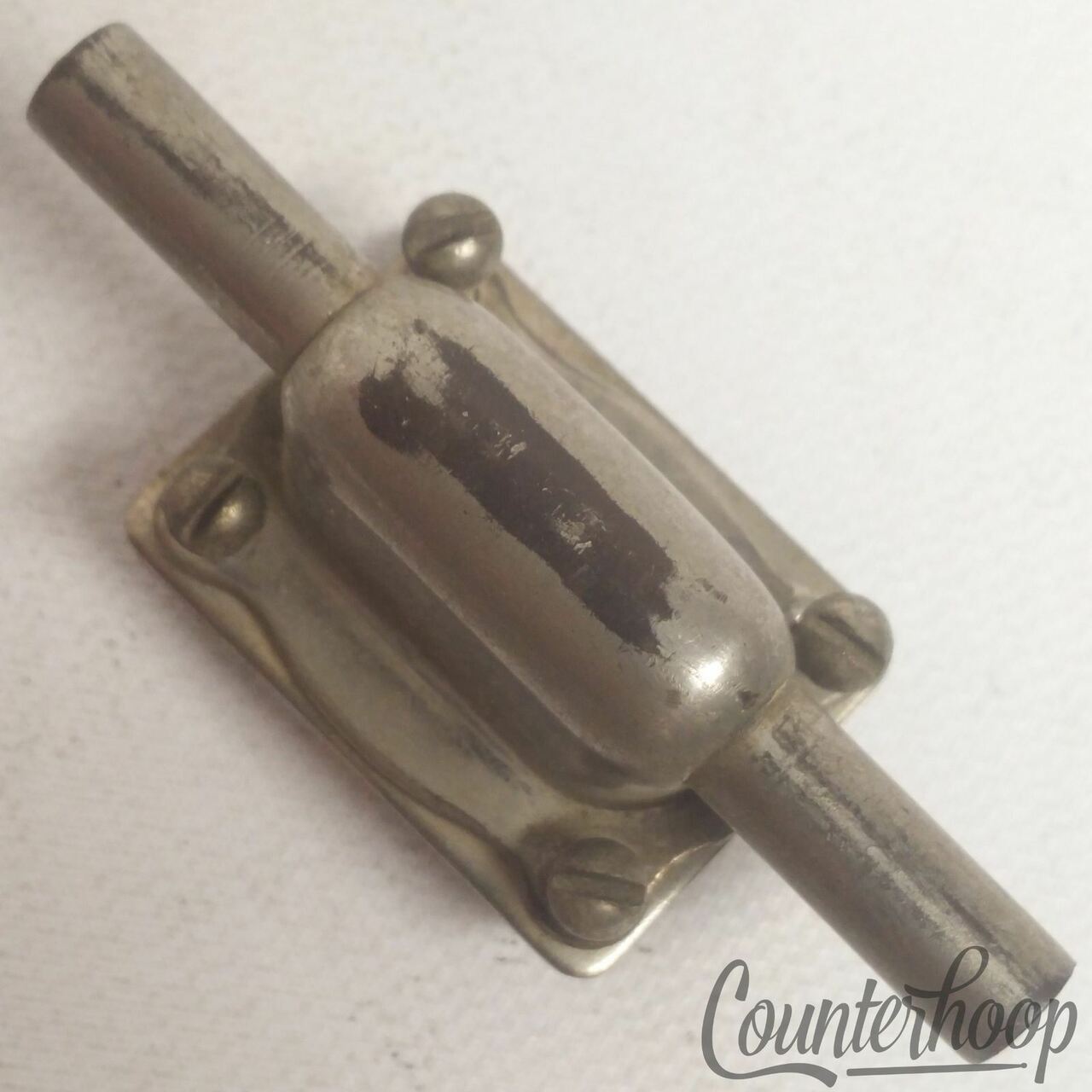 Leedy Professional Snare Drum Lug 4-Hole Nickel Vintage 20s Indianapolis,IN USA — main photograph