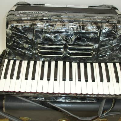 Pancordion Crucianelli Piano Accordion, Slate w/ Case & Straps image 2