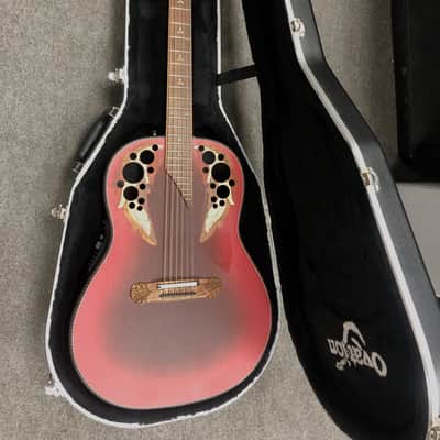 Ovation Adamas 1687GT-2 Deep Bowl Acoustic Electric Guitar Reverse Red Burst 2007 image 19