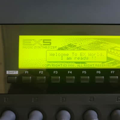 Yamaha EX5 Synthesizer Sampler Workstation 76 Keyboard W/ Aftertouch AWM VL FM floppies & Manual image 12