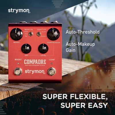 Strymon Compadre Dual Voice Compressor and Boost Guitar Effects Pedal for Electric and Acoustic Guitar, Synths and Keyboards image 5