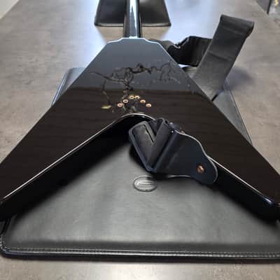 2003 Epiphone Flying V Korina MIK Korean Gibson Logo Ebony Black