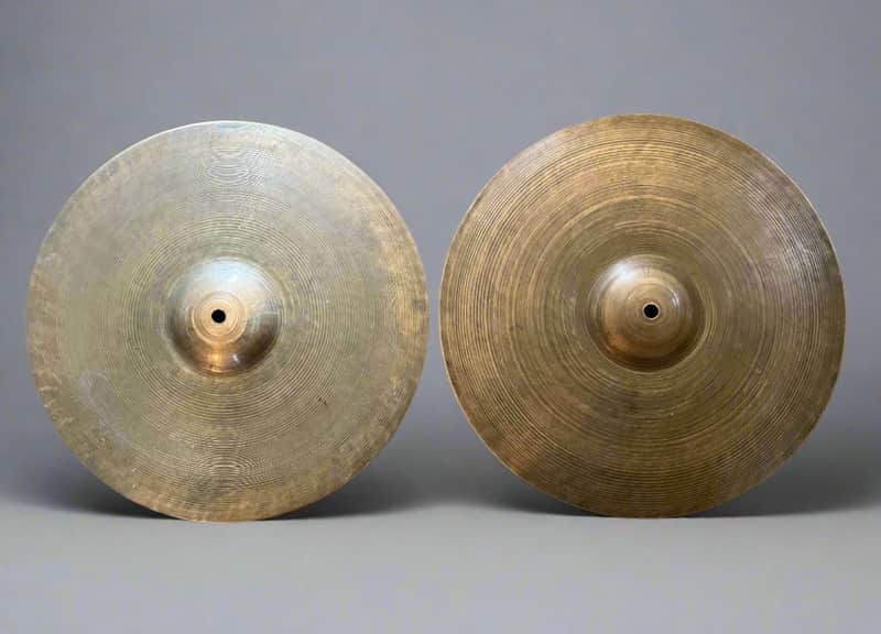 Zildjian 14" A. Zildjian Transition Stamp Hi-Hat Cymbals 1185g 1242g w/Video image 1