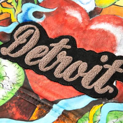 Custom John Mellencamp Tattooed Leather Jacket 1980s Multi image 17