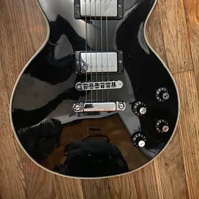 MIJ Les Paul custom  1970’s Ebony and chrome image 1
