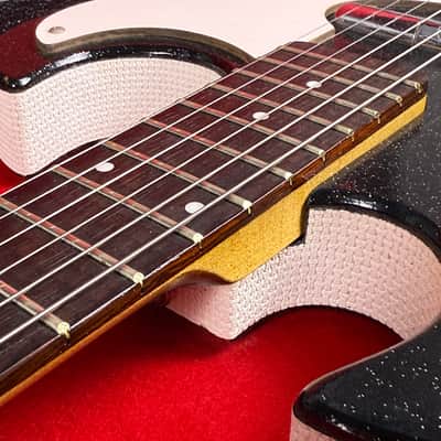 Silvertone 1448 With Case Amp 1962 - 1967 - Black image 2