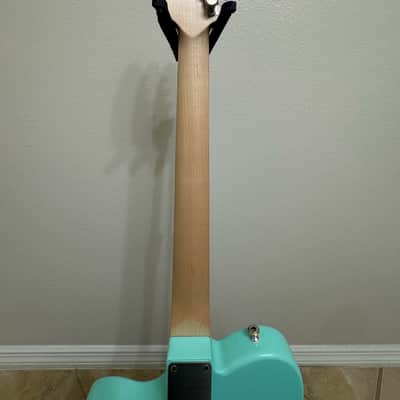 Houston Custom Guitars HCG Standard 3L Thinline T-style Guitar 2020's - Blue-Green image 7