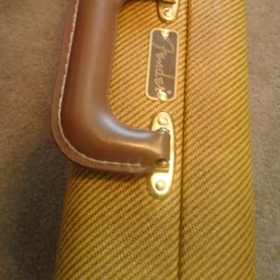 Fender G&G Tweed Strat / Tele Case - rare 60th Anniversary case, red poodle lining, lacquered tweed! image 3