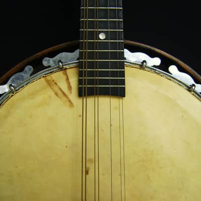 RARE Vintage 1920s Melody Major Banjolin (Banjo Mandolin) With Original Case  Natural image 8