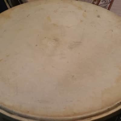 WFL Leedy Ludwig VINTAGE USA Gretsch 20" Calf Skin Bass Drum Head 40s 50s NICE SHAPE NO TARIFFS image 7