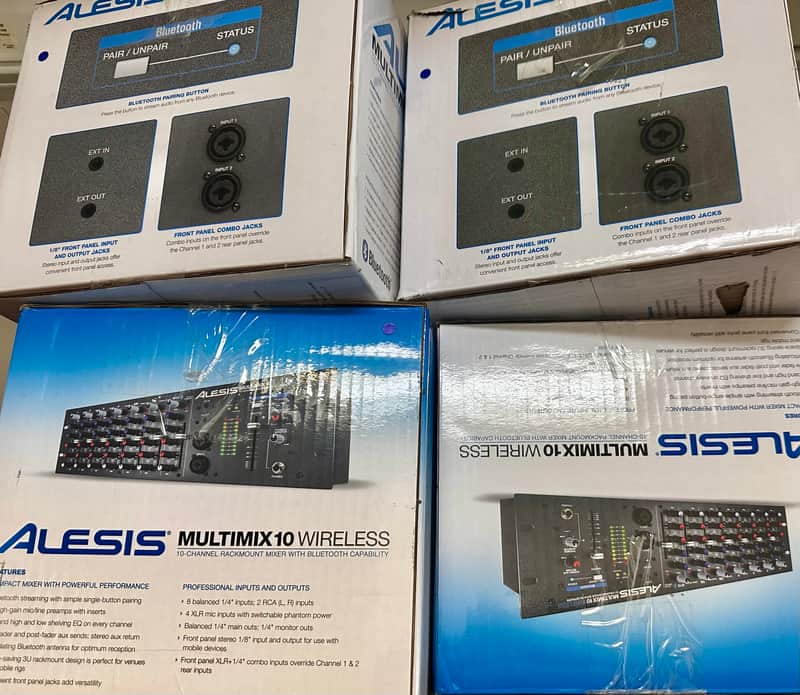 Alesis MultiMix 10 Wireless Rackmount 10-Channel Mixer with Bluetooth 2010s - like new image 1