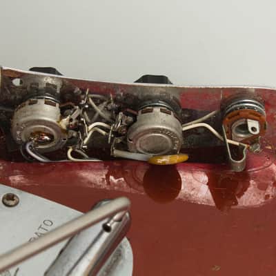 Fender Competition Mustang Solid Body Electric Guitar (1971), ser. #328976, original grey hard shell case. image 17