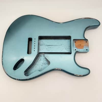 MJT Stratocaster Body Alder Ice Blue Relic Nitro mjt6700 image 2