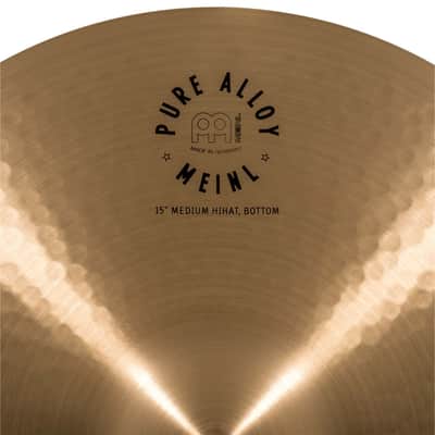 Meinl Pure Alloy Medium Hi-Hat PA15MH - HiHat image 9
