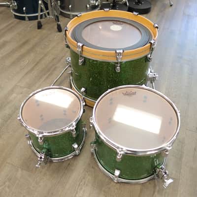 Pre-Owned Modified Taye 3-PC Shell Pack 10/13/18 (Custom Green Sparkle Finish) image 9