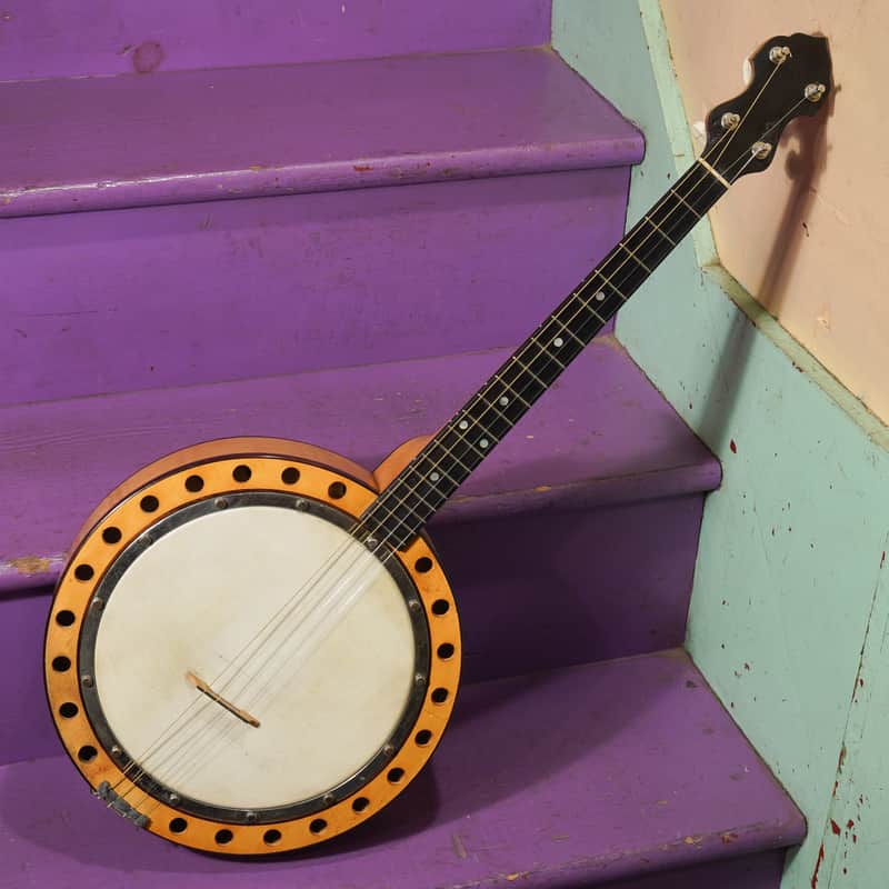 1920s Vega William Schmick Lyric Resonator Tenor Banjo (VIDEO! Fresh Work, Ready) image 1