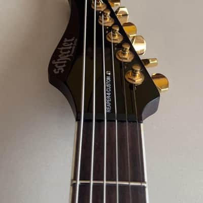 Schecter Reaper-6 Custom 2023 - Gloss Black with Bareknuckle Juggernaut pickups image 14