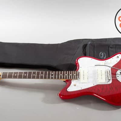2024 Fender Japan Hybrid II Jazzmaster – Quilt Red Beryl, Excellent w/ Gig Bag image 2
