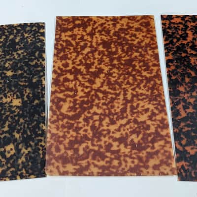 Large Italian-Style Tort Pickguard Blank - Strat/Jazzmaster - Vintage Orange -10" x 16" image 4