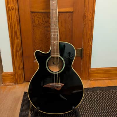 Dean PELH Left-handed acoustic-electric cutaway guitar 2010's - Black image 1